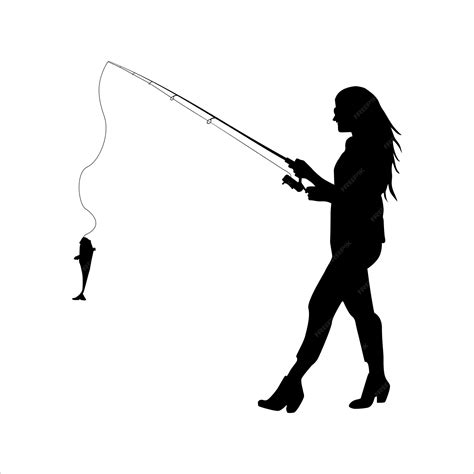 woman fishing silhouette|girl fishing silhouette.